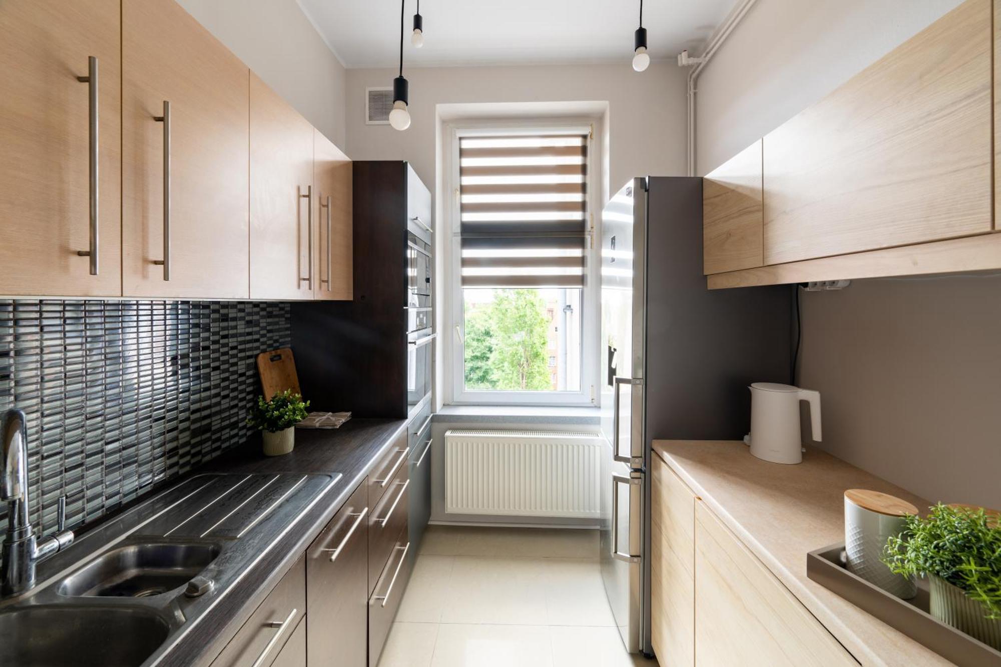 Stunning Apartment With Balcony กดัญสก์ ภายนอก รูปภาพ
