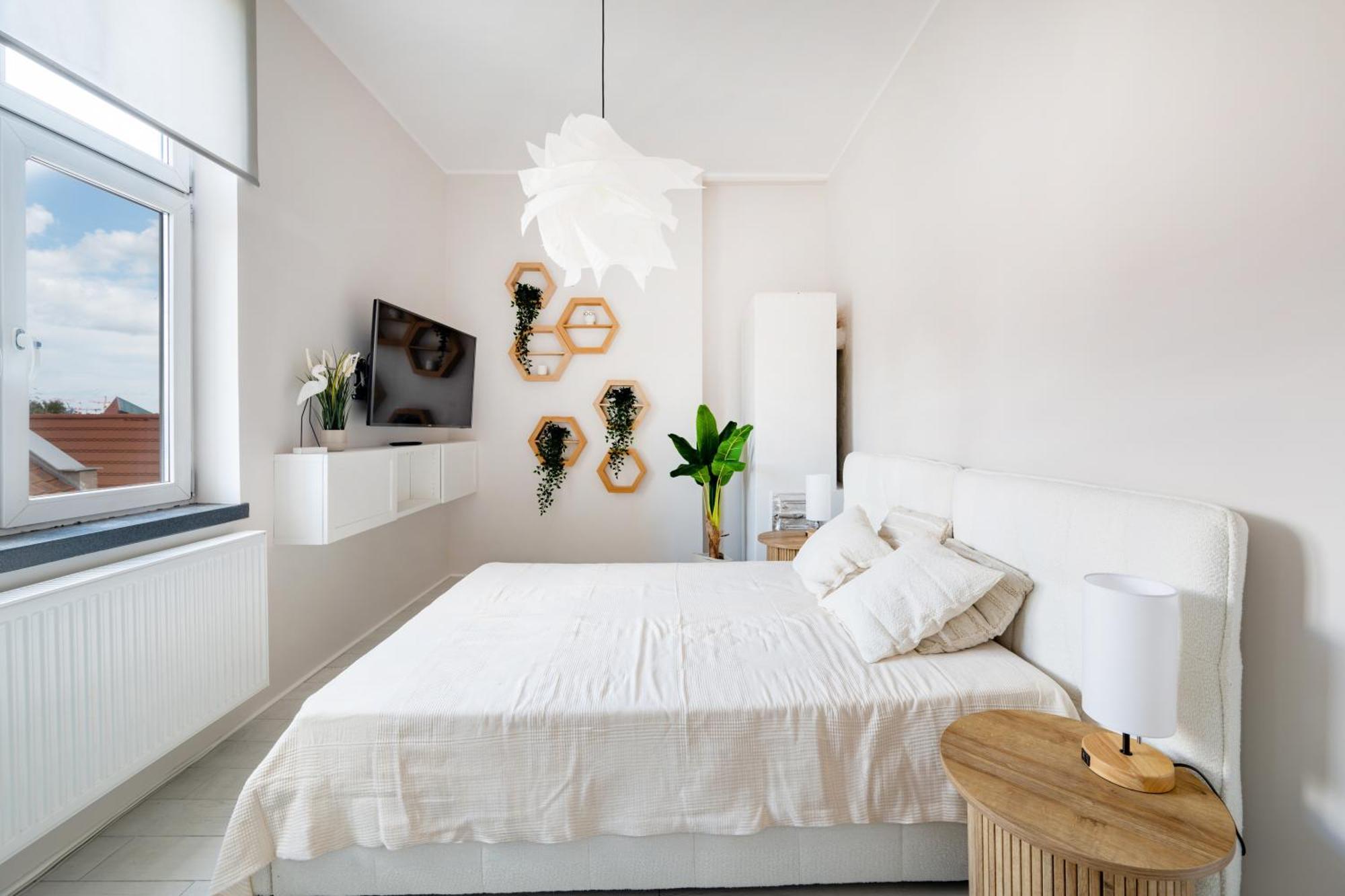Stunning Apartment With Balcony กดัญสก์ ภายนอก รูปภาพ