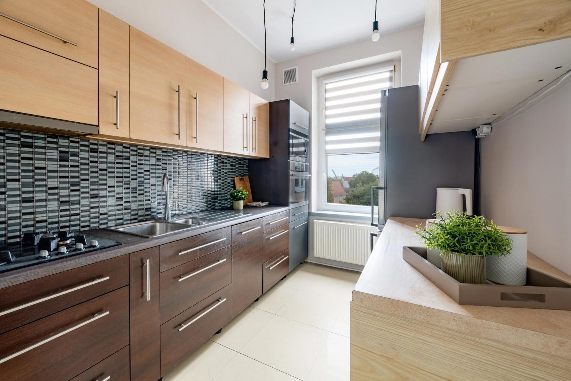 Stunning Apartment With Balcony กดัญสก์ ภายนอก รูปภาพ
